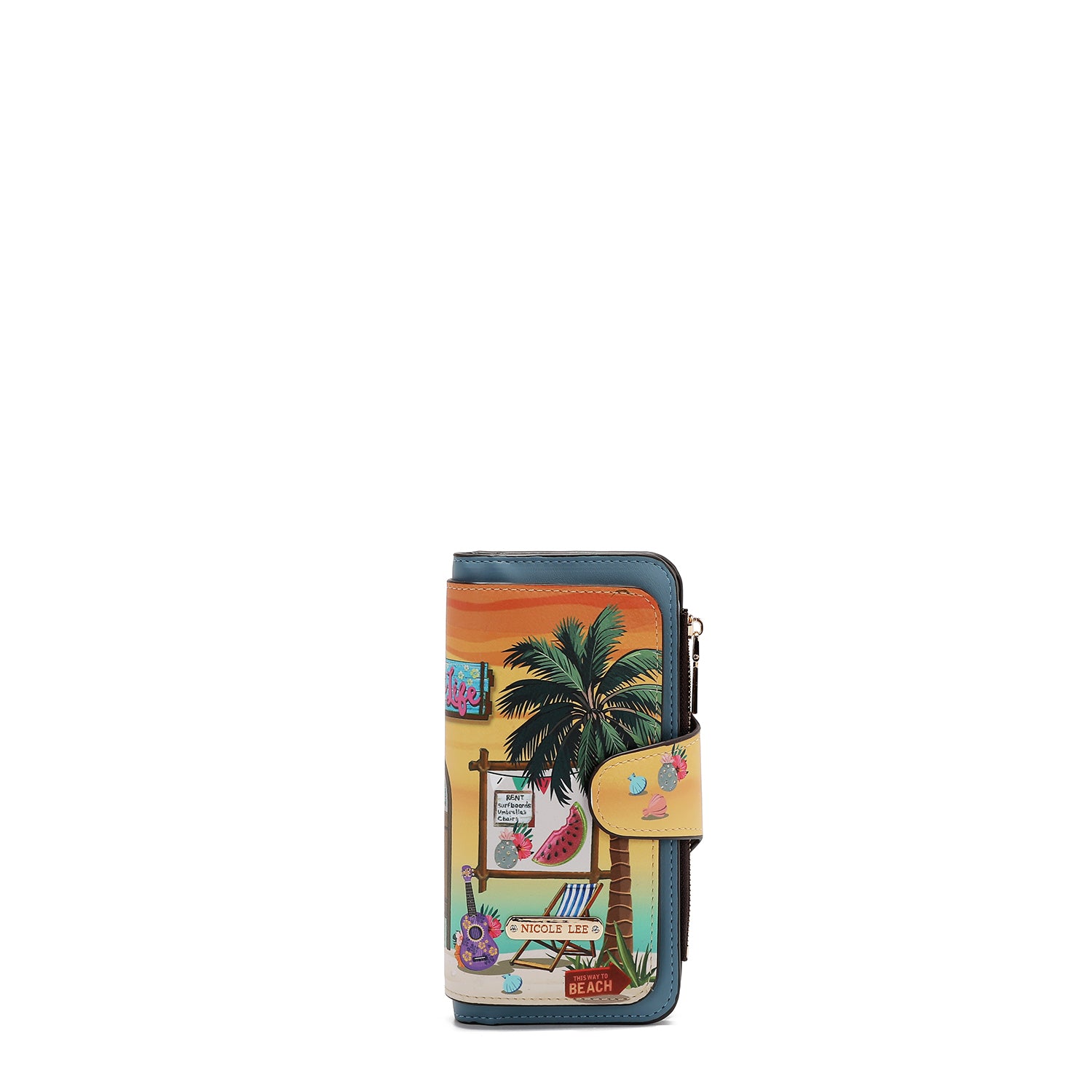 PRT7703  Sun & Sand CARTERA PLEGABLE DE CAPAS con TECNOLOGÍA DE BLOQUEO DE IDENTIDAD POR RADIOFRECUENCIA (RFID)