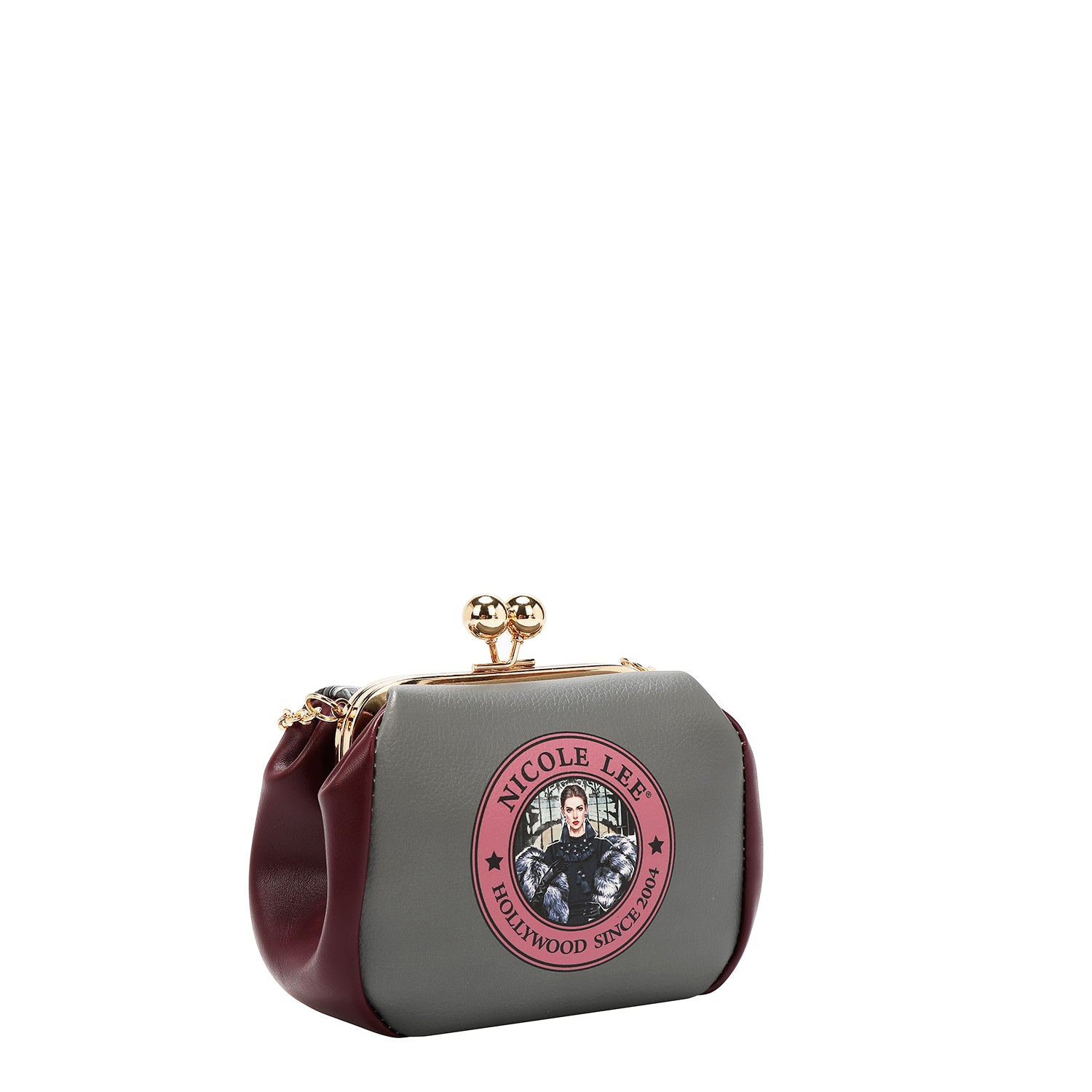 PRT7803 Moda Snowflake -MINI BOLSO BANDOLERA CON CIERRE DE BESO