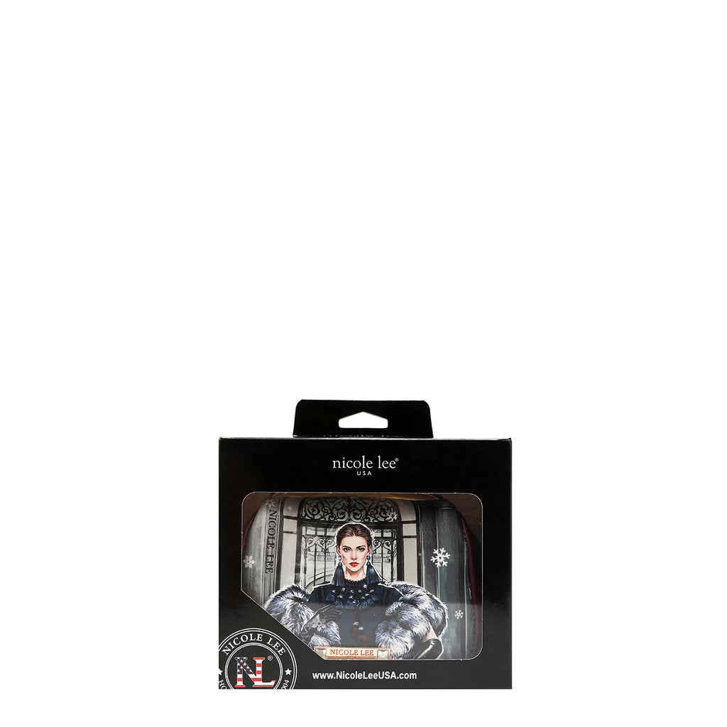 PRT7803 Moda Snowflake -MINI BOLSO BANDOLERA CON CIERRE DE BESO