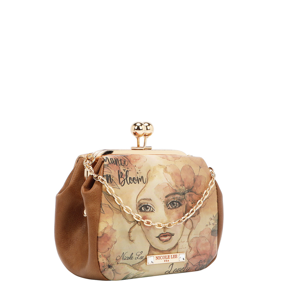 PRT7803 REFLECTION OF LOVE - MINI BOLSO BANDOLERA CON CIERRE DE BOQUILLA