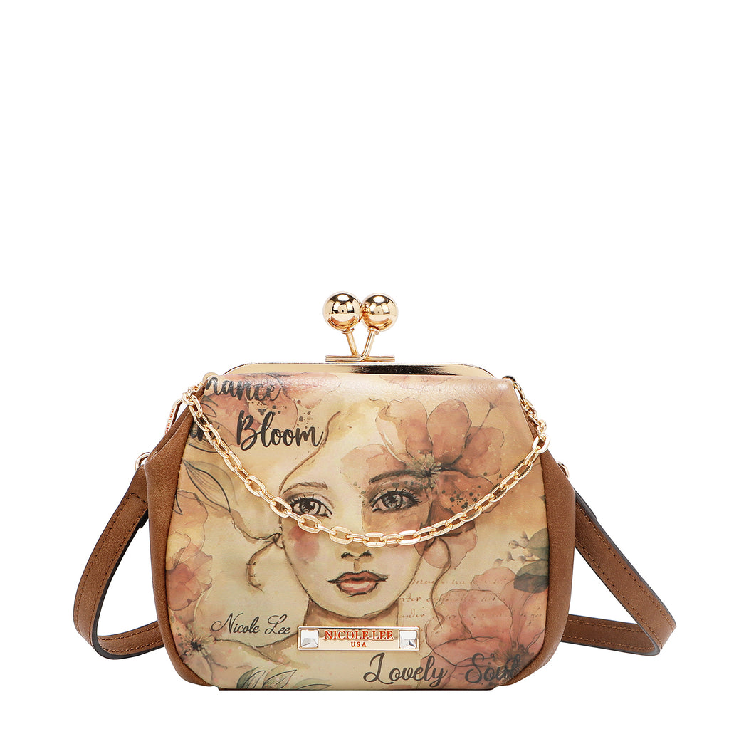 PRT7803 REFLECTION OF LOVE - MINI BOLSO BANDOLERA CON CIERRE DE BOQUILLA