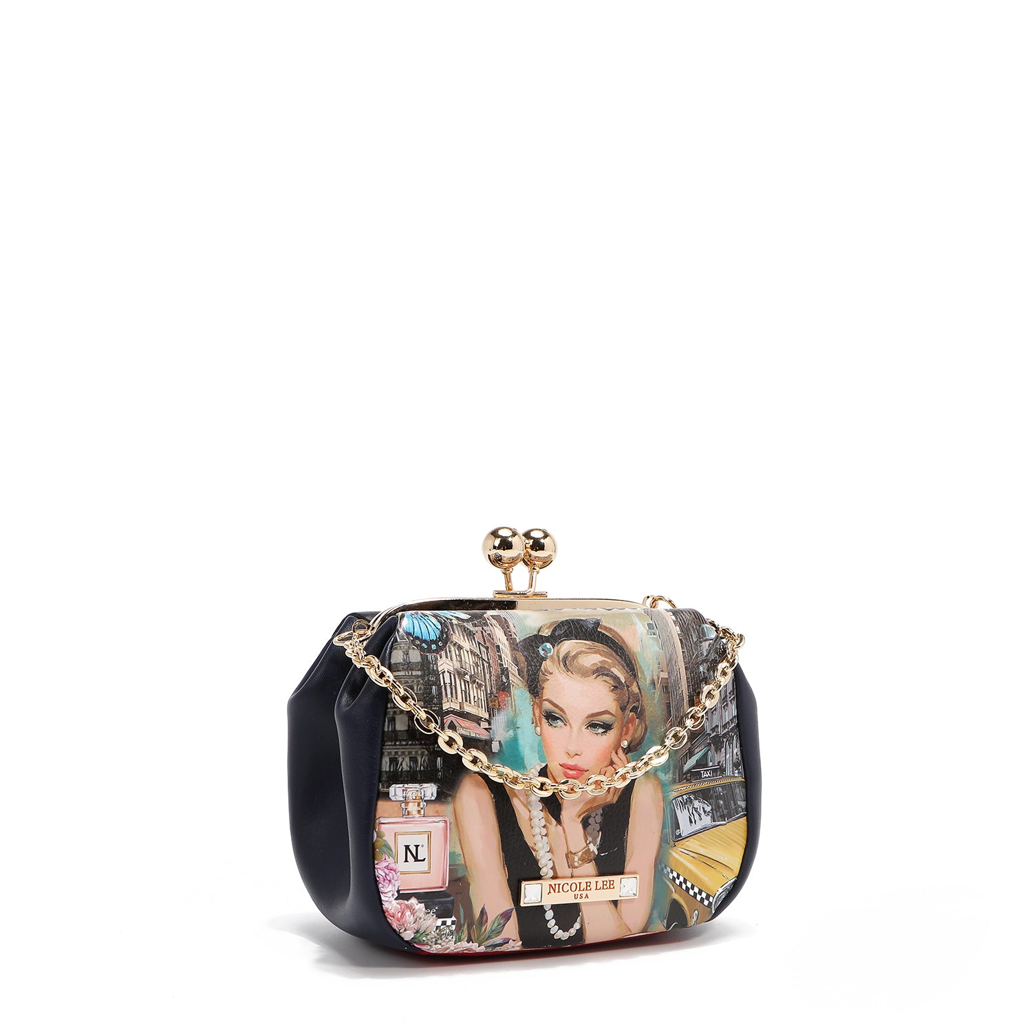 PRT7803 SABINA IMAGINES - MINI BOLSO BANDOLERA CON CIERRE DE BOQUILLA