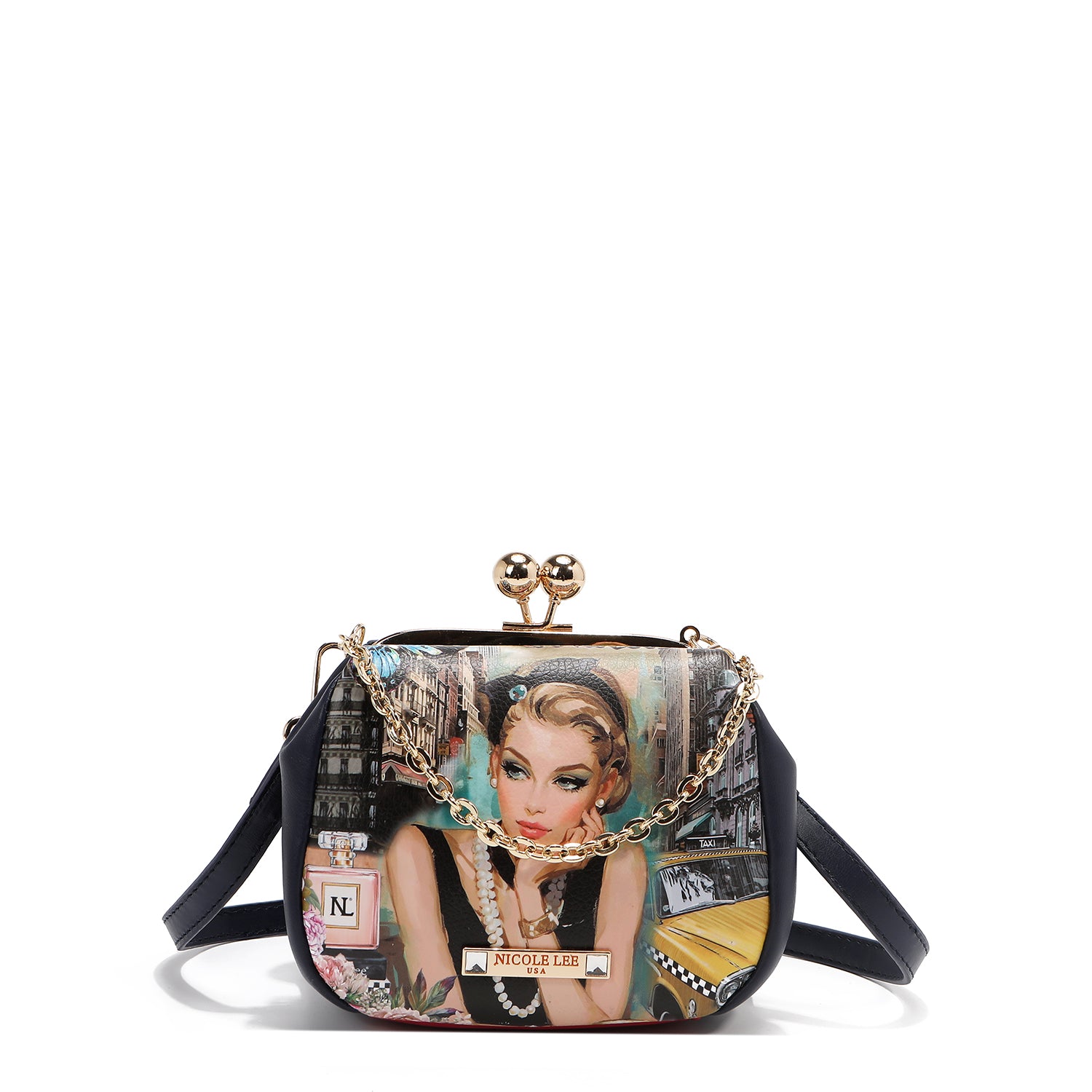 PRT7803 SABINA IMAGINES - MINI BOLSO BANDOLERA CON CIERRE DE BOQUILLA