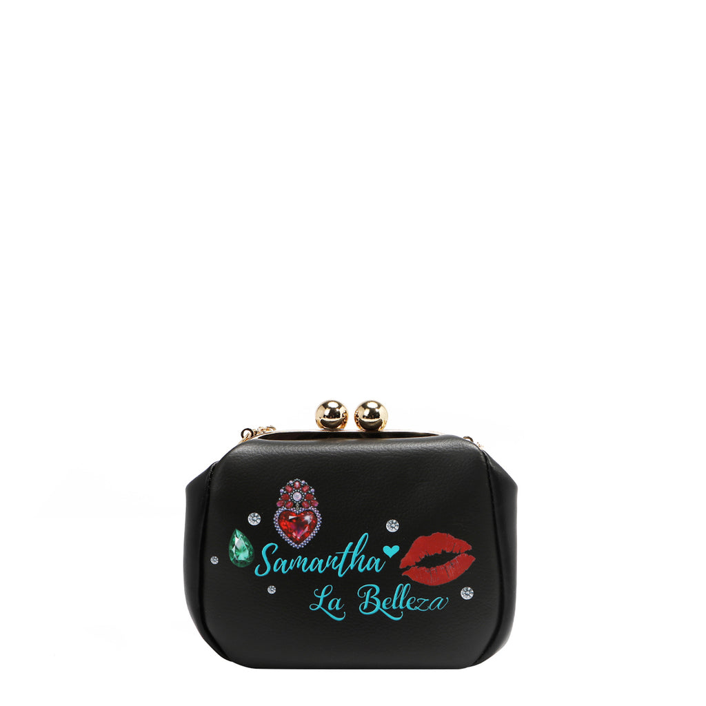 PRT7803 Samantha la Belleza - MINI BOLSO BANDOLERA KISS LOCK