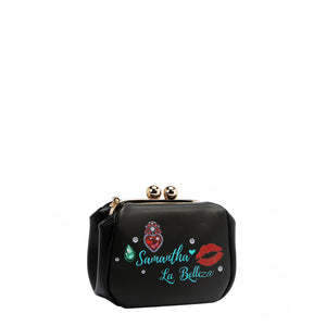 PRT7803 Samantha la Belleza - MINI BOLSO BANDOLERA KISS LOCK