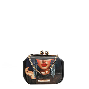 PRT7803 Samantha la Belleza - MINI BOLSO BANDOLERA KISS LOCK