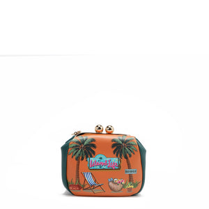 PRT7803  Sun & Sand MINI BOLSO BANDOLERA con correa de cadena para la muñeca y correa cruzada ajustable opcional