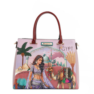 QC17269 QUEEN CLEOPATRA BOLSO DE MANO REINA CLEOPATRA 3 compartimentos: comp artimentos deslizantes con cierre