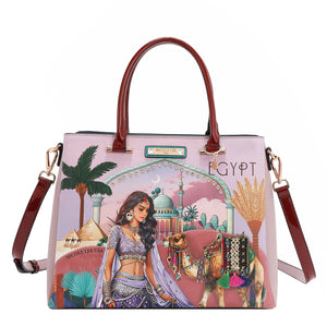 QC17269 QUEEN CLEOPATRA BOLSO DE MANO REINA CLEOPATRA 3 compartimentos: comp artimentos deslizantes con cierre