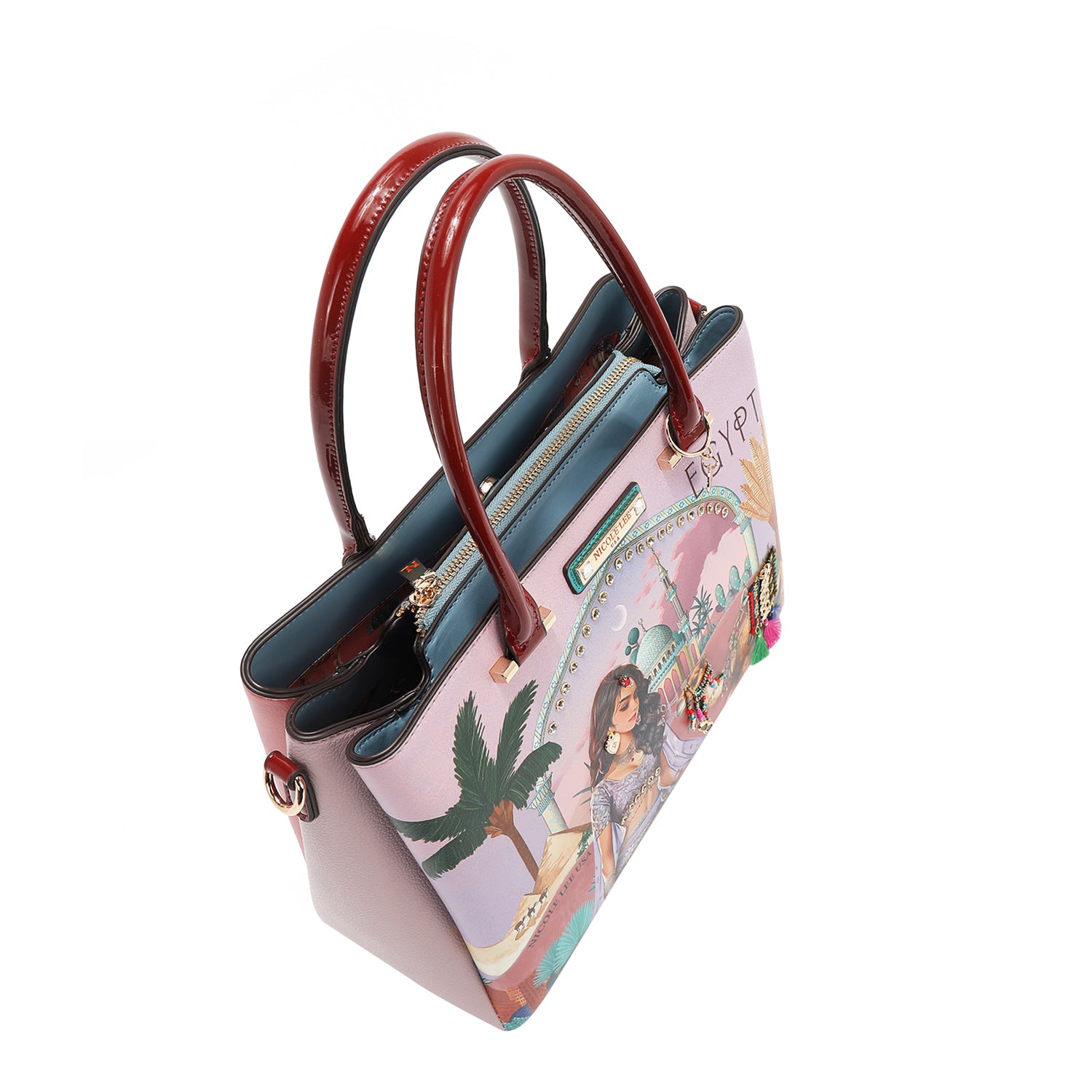 QC17269 QUEEN CLEOPATRA BOLSO DE MANO REINA CLEOPATRA 3 compartimentos: comp artimentos deslizantes con cierre