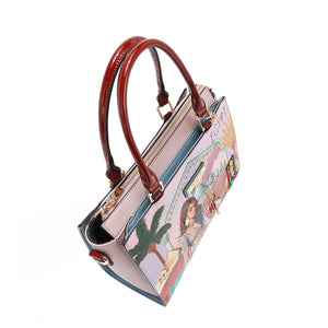 QC17270 QUEEN CLEOPATRA  BOLSO DE MANO REINA CLEOPATRA 2 bolsillos interiores deslizantes