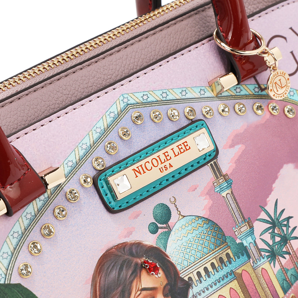 QC17272 QUEEN CLEOPATRABOLSO BOSTON REINA CLEOPATRA 3 compartimentos: compartimentos deslizantes con cierre magnético delantero y trasero