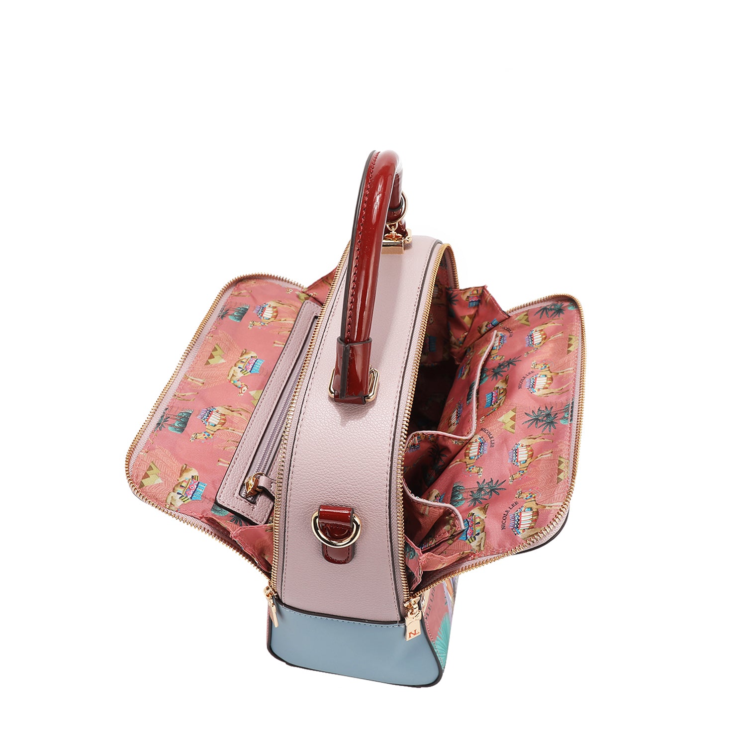 QC17274 QUEEN CLEOPATRA BOLSO DE MANO DE LA REINA CLEOPATRA 2 compartimentos principales con cremallera