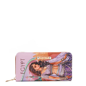 SET17298 QUEEN CLEOPATRA el conjunto de 3 piezas "Reina Cleopatra" incluye una mochila grande, una bandolera y una billetera; es su declaración todo en uno de fuerza y estilo.