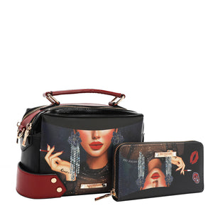 SET17299 Samantha la Belleza - CONJUNTO DE 3 PIEZAS (BOLSO, BANDOLERA, CARTERA)