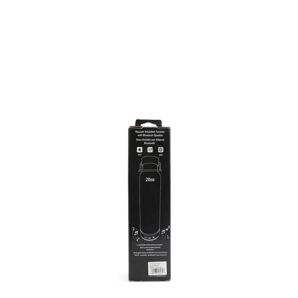 T7824  Sun & Sand VASO CON ALTAVOZ BLUETOOTH 20 onzas/600 ml