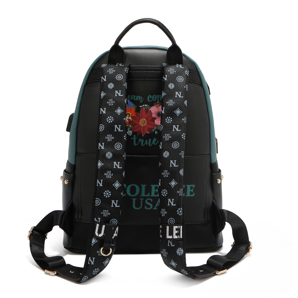 USB12769L DREAM COMES TRUE - Mochilas de moda con brillos y pedrerías