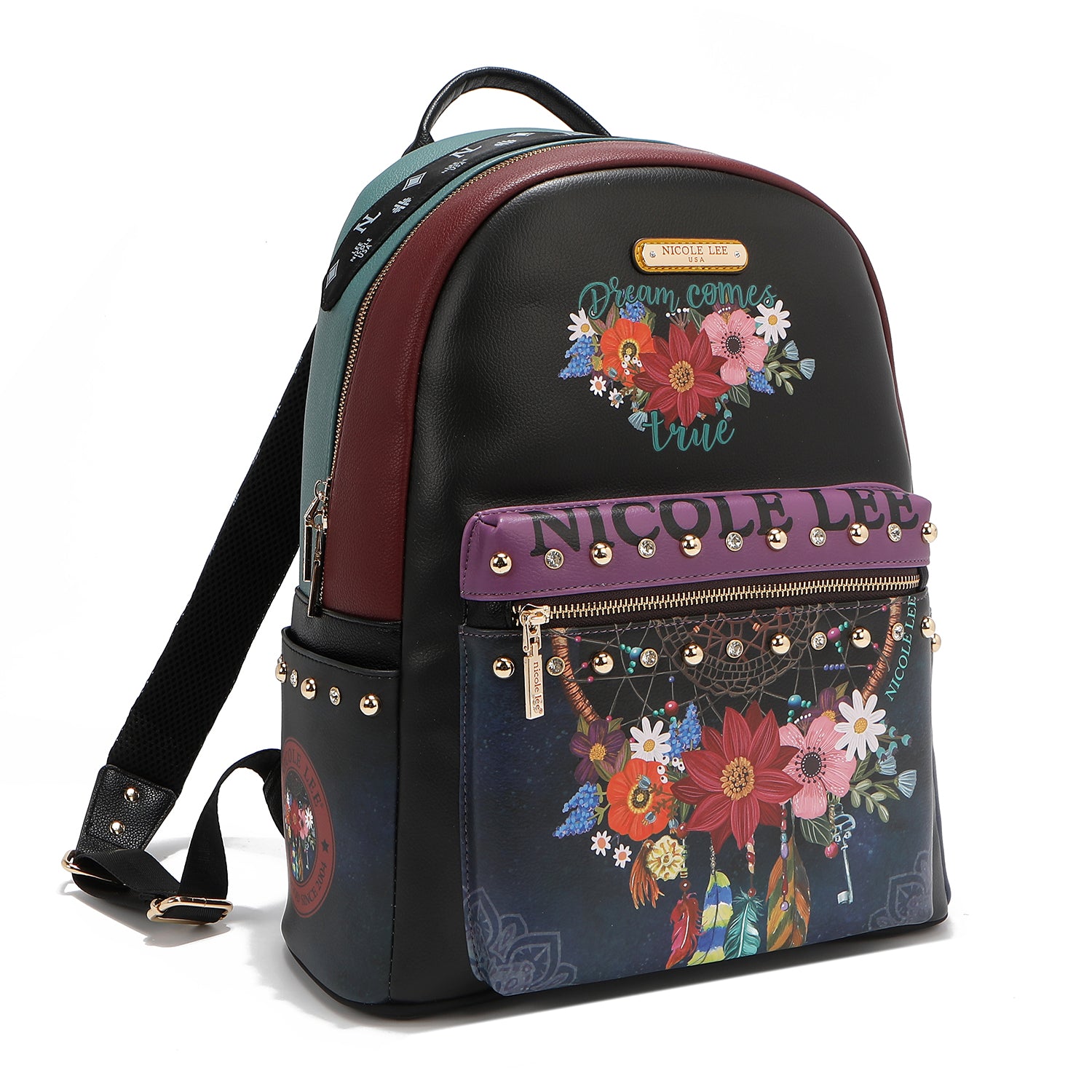 USB12769L DREAM COMES TRUE - Mochilas de moda con brillos y pedrerías