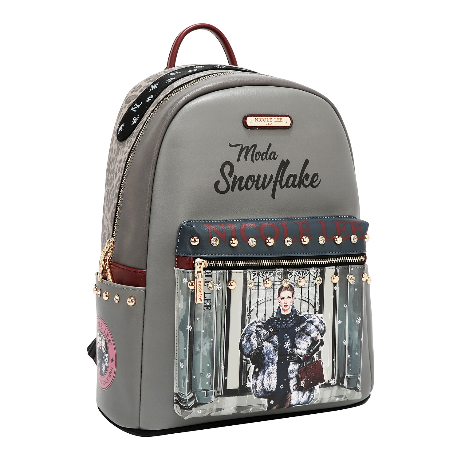 USB12769L Moda Snowflake -MOCHILA CON PUERTO USB