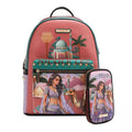 USB12769L QUEEN CLEOPATRA MOCHILA GRANDE USB DE MODA CON PUERTO DE CARGA Y BOLSA